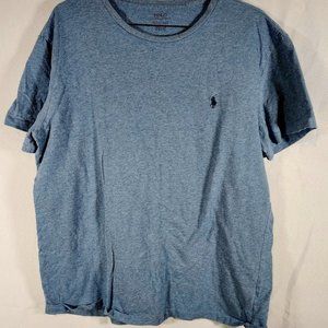 Polo Ralph Lauren Blue Plain Tshirt Size Medium